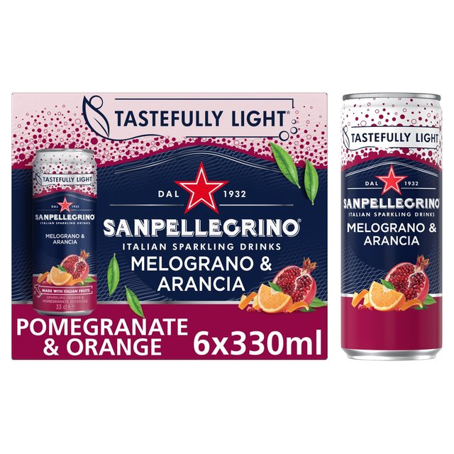 San Pellegrino Pomegranate & Orange   6 x 330ml GOODS M&S   