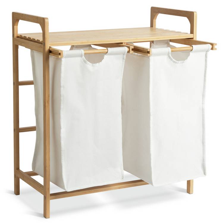 Habitat laundry hamper white 38 litre, UK version