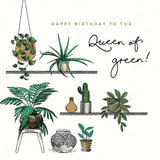 Alice Scott Queen Of Green Birthday Card GOODS M&S   