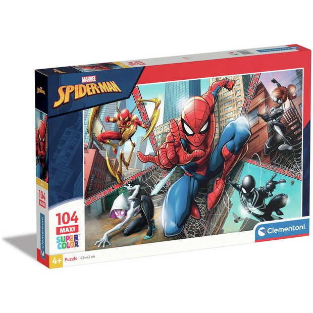 Clementoni Spider-Man Maxi jigsaw puzzle 104 pieces, imported from the UK