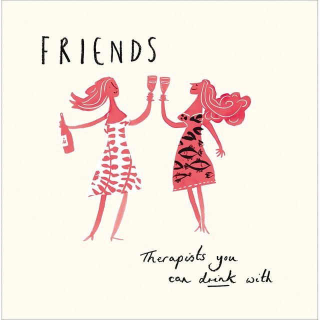 Friends Therapists Can Drink Birthday Card