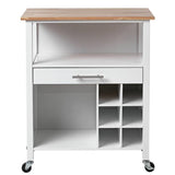 Argos Home kitchen trolley white with wine rack - British product