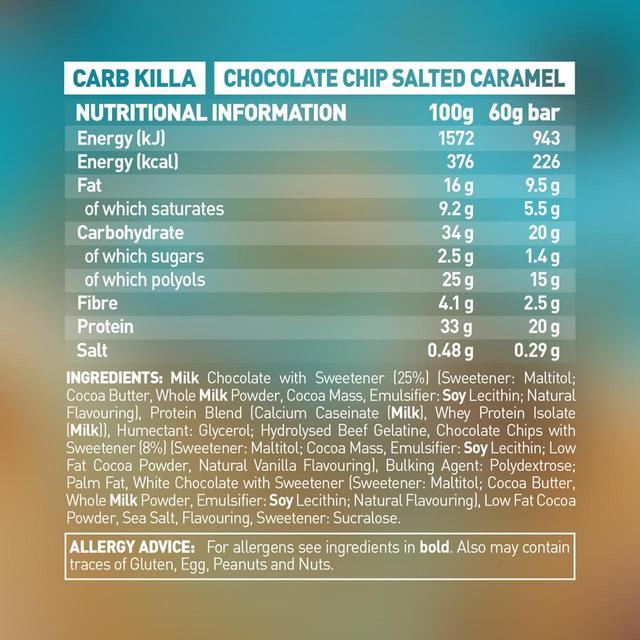 Grenade Chocolate Chip Salted Caramel Protein Bar   60g GOODS M&S   