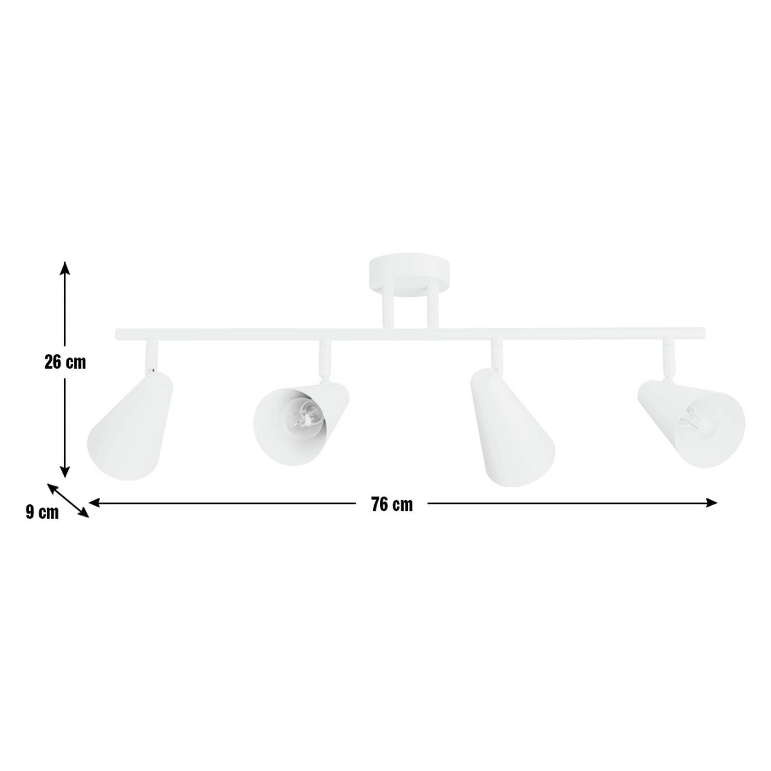 Argos Home 4 light spotlight bar matt white (British brand)