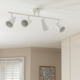 Argos Home 4 light spotlight bar matt white (British brand)