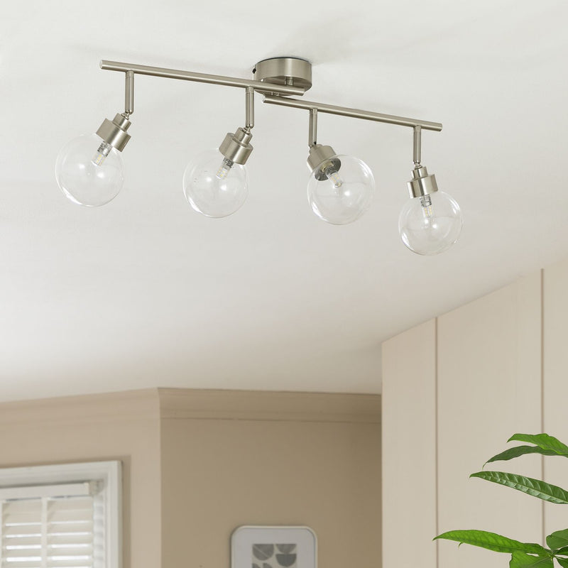 Argos Home 4-light ceiling spotlight chrome (British brand)