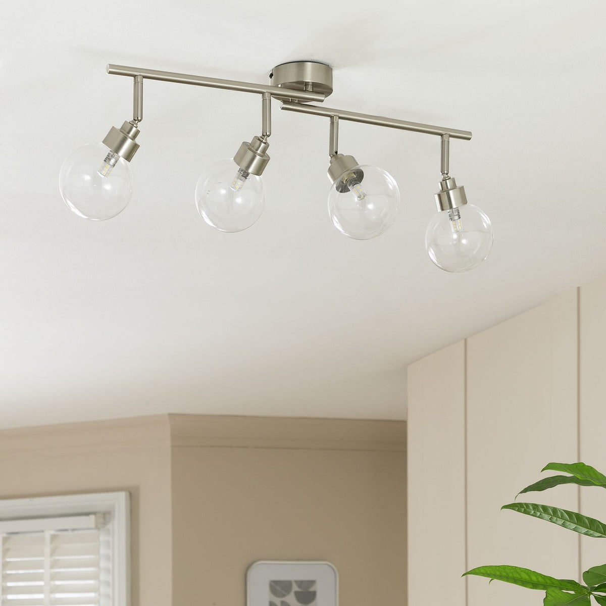 Argos Home 4-light ceiling spotlight chrome (British brand)