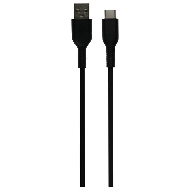 Type-C USB cable 1m black, UK version