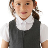 M&S Girls Grey Pleated Pinafore 10-12Y GOODS M&S   