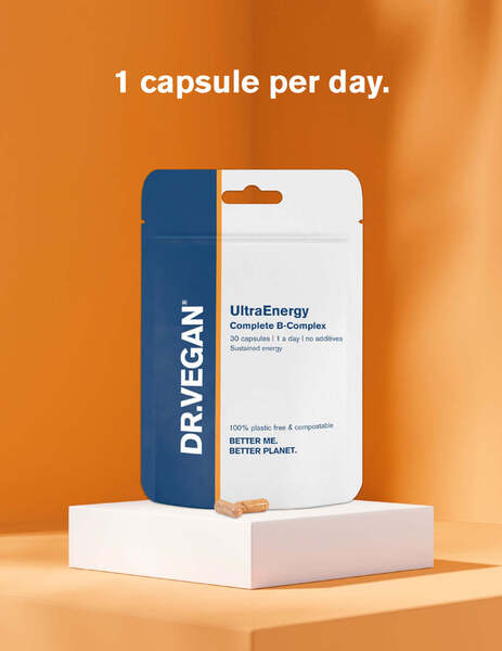 DR.VEGAN UltraEnergy B vitamin complex 30 day supply (British brand)