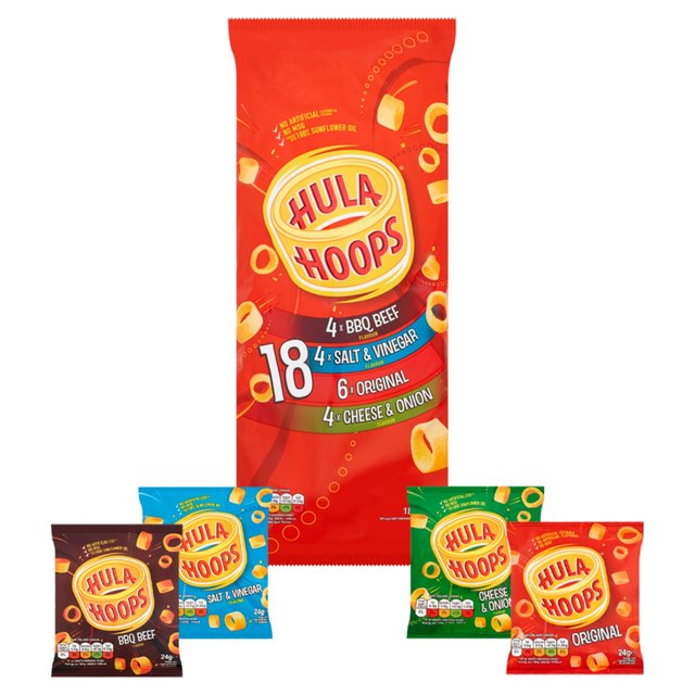 Hula Hoops Variety Crisps   18 per pack GOODS M&S   