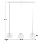 Habitat Coleman brass 3 light pendant light, UK version