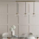 Habitat Coleman brass 3 light pendant light, UK version