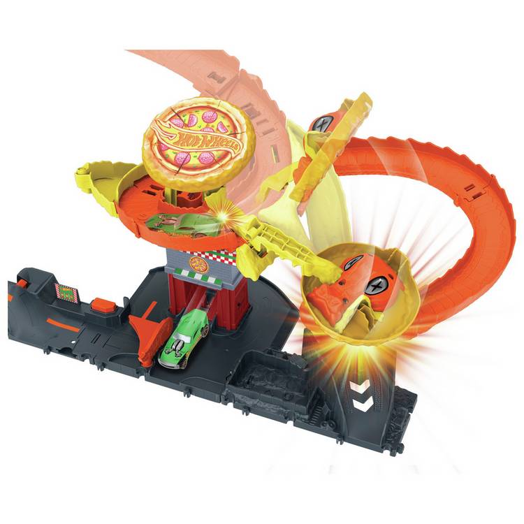 Hot Wheels City Cobra Pizza Shop racing playset, imported from the UK