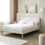 Habitat Ren Kingsize Fabric Bed Frame in Moss Green