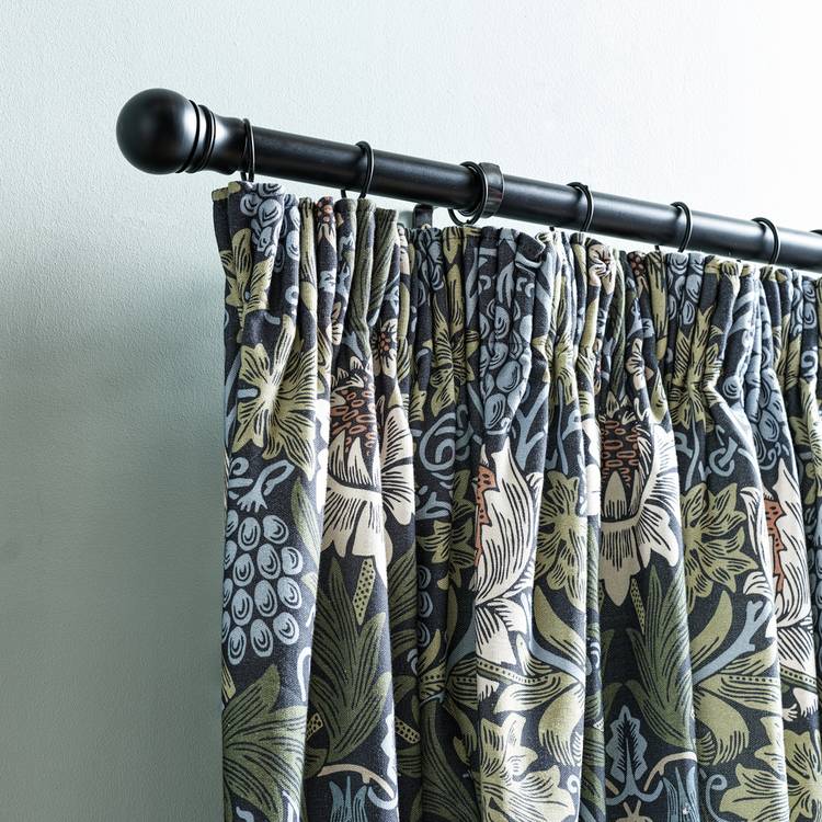 Habitat Morris & Co. sunflower curtains navy 117x137cm, UK version