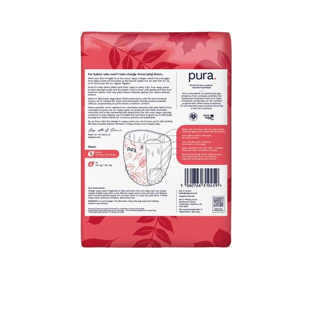 Pura Eco Nappy Pants Size 5 (9-14kg) Mega Pack   6 x 20 per pack GOODS M&S   