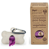 Petface dog compostable poop bags and dispenser 220 bags - British product