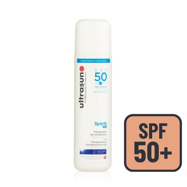 Ultrasun SPF 50 Sports Gel Sunscreen   200ml