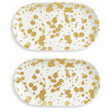 Habitat 60 Gold Edit porcelain cake plates set - British brand