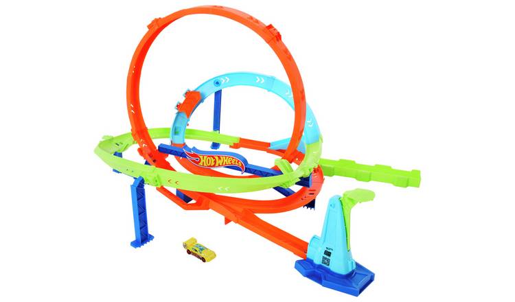 Hot Wheels Action Loop Cyclone Challenge Racing Track Set