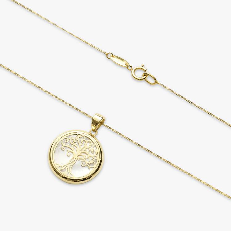 Revere 9ct gold mother of pearl necklace, imported from the UK