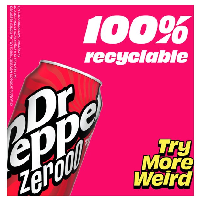 Dr Pepper Zero   8 x 330ml GOODS M&S   