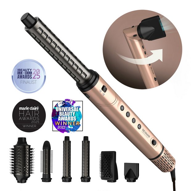 Revamp 7-in-1 air styler ionic pro blow dry, UK version