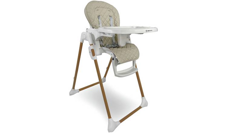 My Babiie MBHC11 Deluxe Highchair - Quilted Oatmeal GOODS Argos