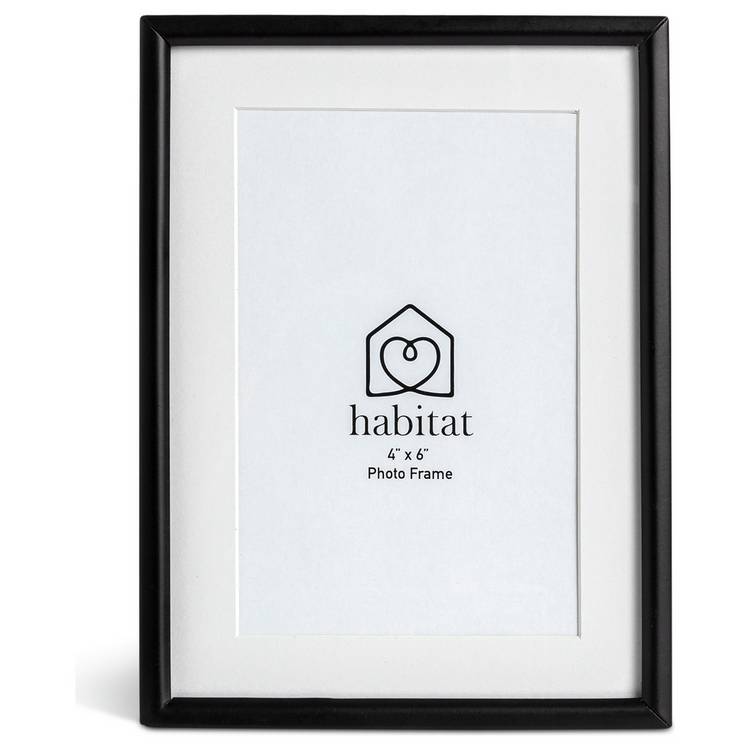 Habitat skinny black metal picture frame 4x6, UK version