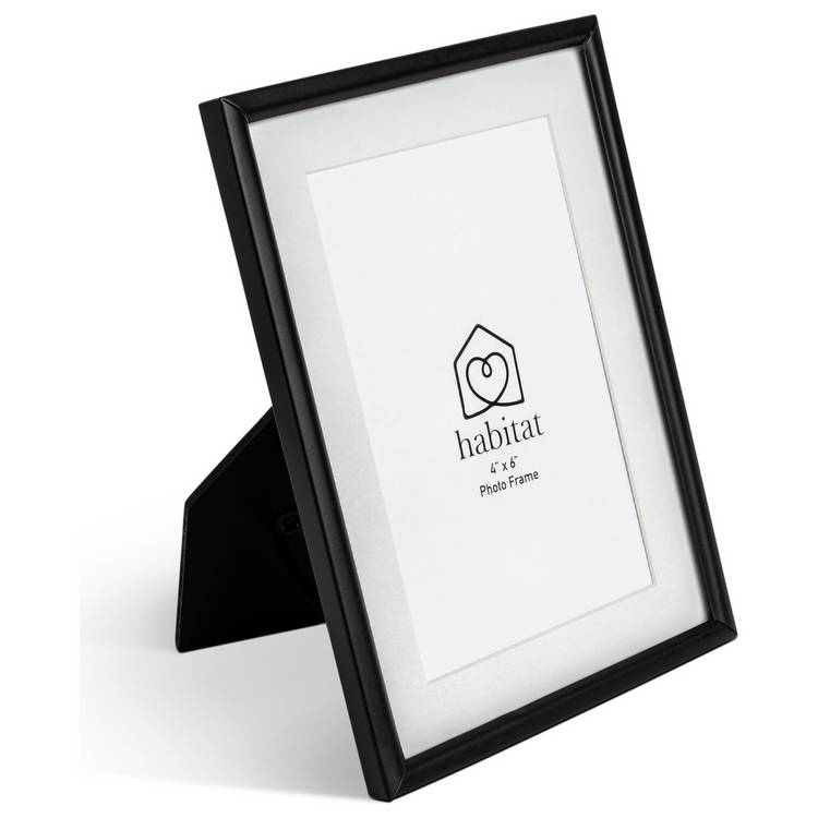 Habitat skinny black metal picture frame 4x6, UK version