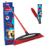 Vileda Pet Pro Rubber Broom bundle for pet hair, UK version