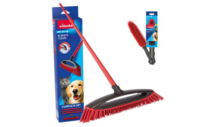 Vileda Pet Pro Rubber Broom & Electrostatic Brush Bundle GOODS Argos