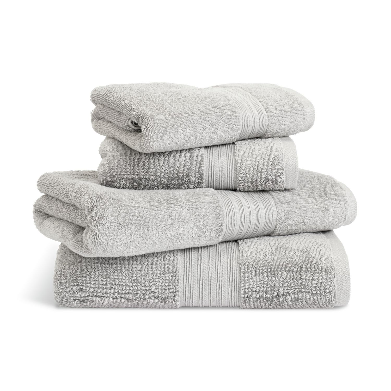 Habitat Egyptian Cotton 4 Piece Towel Bale - Silver