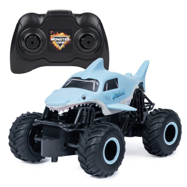 Monster Jam Megalodon blue RC truck 1:24 scale, imported from the UK