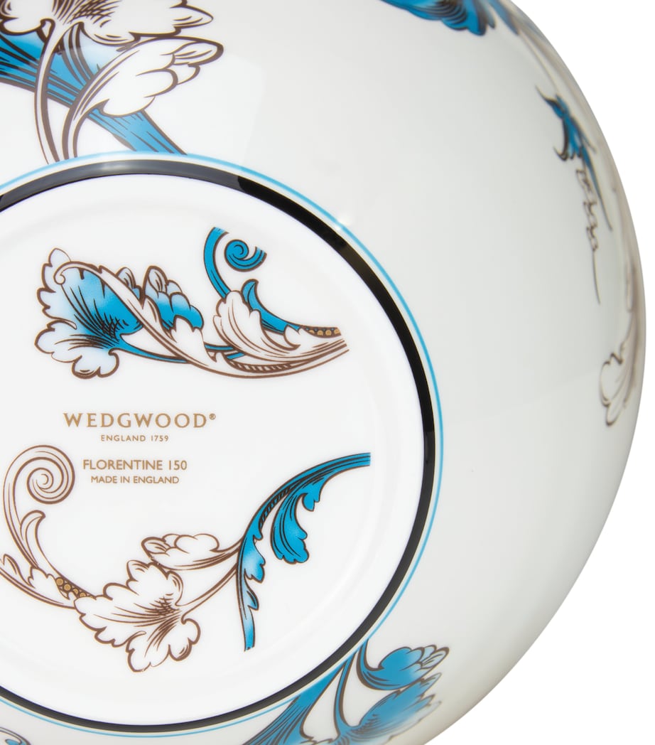 Wedgwood Florentine turquoise lidded vase 25cm (British brand)