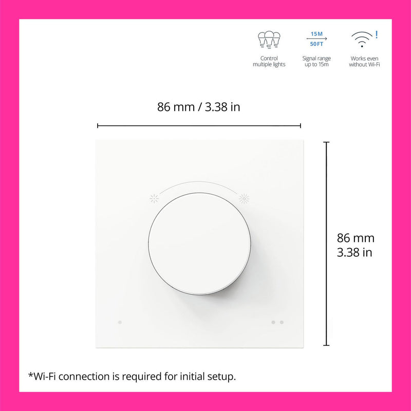 WiZ Smart Dial Switch White - British product