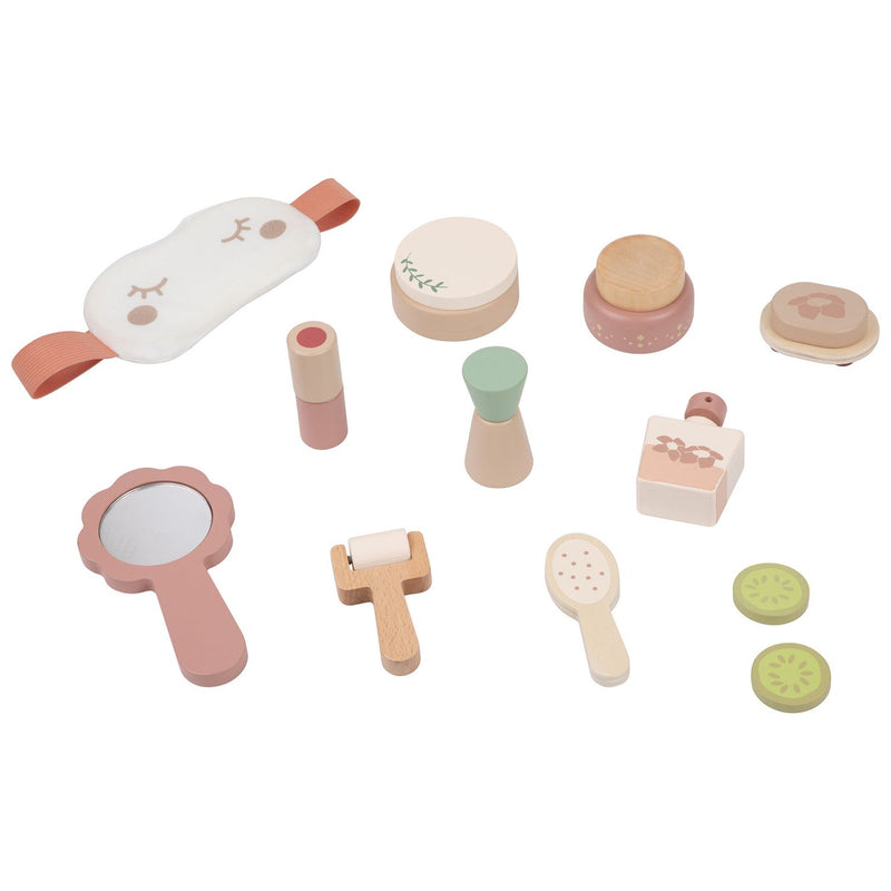 Chad Valley wooden toy spa kit, imported from the UK