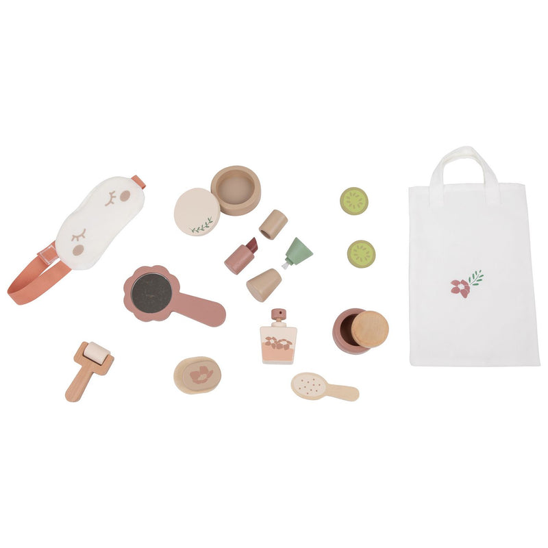 Chad Valley wooden toy spa kit, imported from the UK