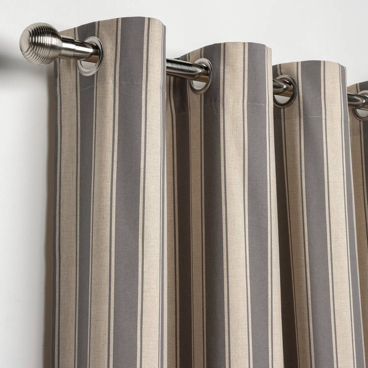 Habitat blackout eyelet curtains charcoal 116x137cm, UK version
