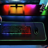 STEALTH XL gaming mat with RGB lighting black - British product