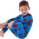 M&S TB CE Spiderman Pure Cotton Pyjamas Blue Mix 3-4 Y GOODS M&S   