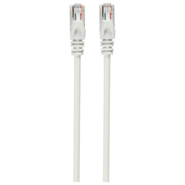 White 10m Ethernet cable (British brand)