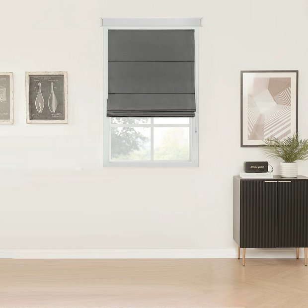 Little Black Book blackout roman blind 60cm - British product