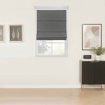Argos Little Black Book Blackout Charcoal Roman Blind - 60cm- Buy online at McGrocer