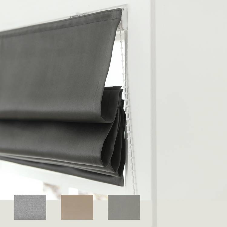 Little Black Book blackout roman blind 60cm - British product