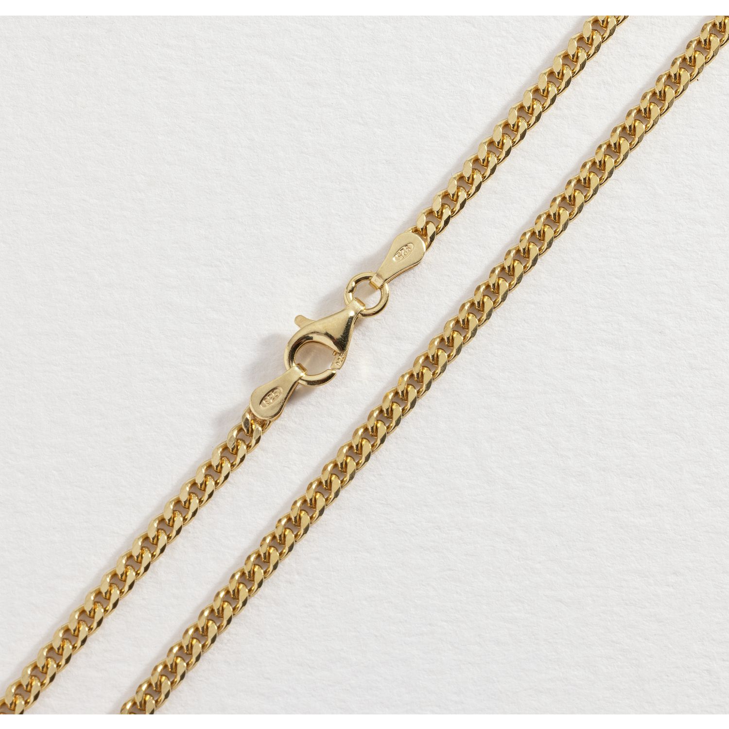 Revere men's 9ct gold plated chain necklace 18 inch - British product