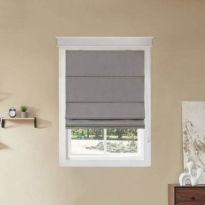 Argos Little Black Book Blackout Dove Grey Roman Blind - 60cm- Buy online at McGrocer