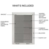 Little Black Book blackout roman blind dove grey 60cm, UK version