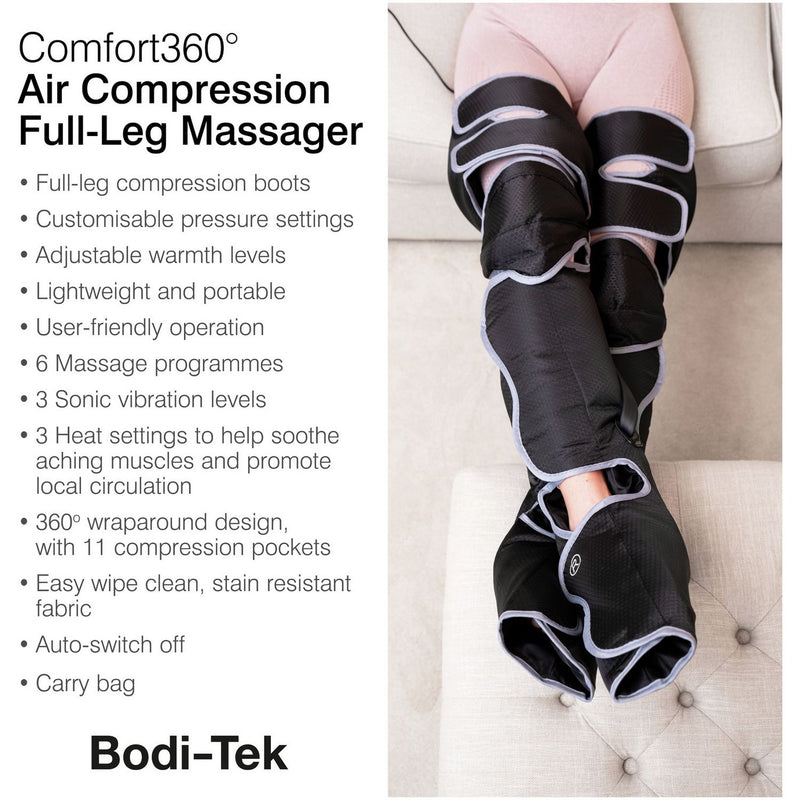 Bodi-Tek Comfort360 full leg air compression massager - British product